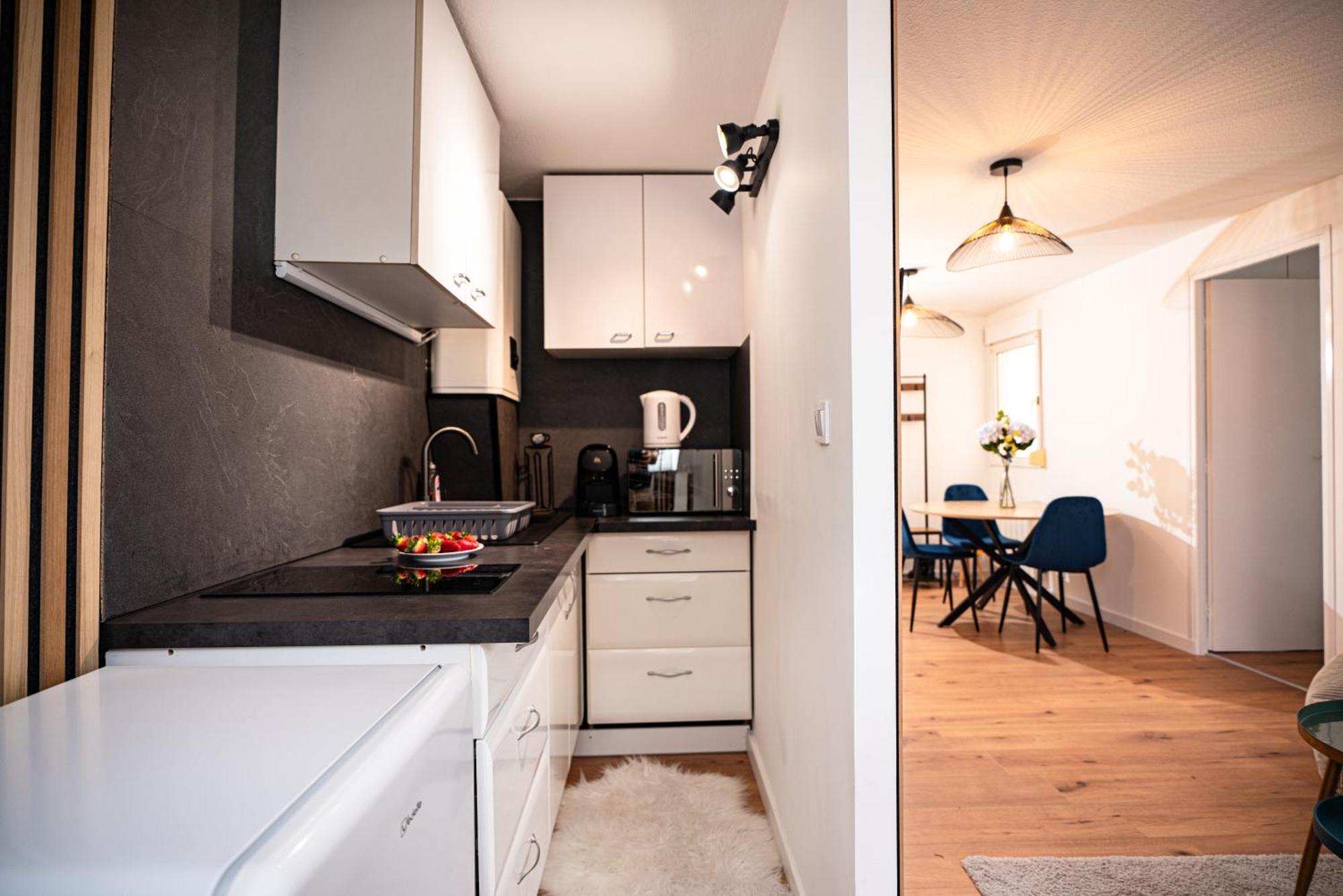 Moderne T2 Centre Sauna Wifi Home Office Netflix Straßburg Exterior foto